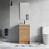 Dowell 18"  Unassembled Freestanding Bathroom Vanity Kit with White Ceramic Basin -  One or Two Soft-Close Doors, One Shelf - 012 Series - Oak Natural