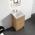 Dowell 18" Bathroom Ceramic Topmount Basin with Overflow - 4-7/16" Deep - 000 1816B Series