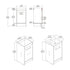 Dowell 18"  Unassembled Freestanding Bathroom Vanity Kit with White Ceramic Basin -  One or Two Soft-Close Doors, One Shelf - 012 Series - Oak Natural