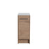Dowell 12" Unassembled Freestanding Bathroom Side/Bridge Cabinet Kit with Sintered Stone Top - 012 Series - Oak Natural