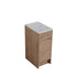 Dowell 12" Unassembled Freestanding Bathroom Side/Bridge Cabinet Kit with Sintered Stone Top - 012 Series - Oak Natural