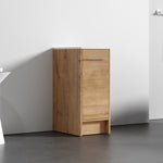 Dowell 12" Unassembled Freestanding Bathroom Side/Bridge Cabinet Kit with Sintered Stone Top - 012 Series - Oak Natural