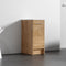 Dowell 12" Unassembled Freestanding Bathroom Side/Bridge Cabinet Kit with Sintered Stone Top - 012 Series - Oak Natural
