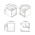 Dowell 18" Wall-Mounted Bathroom Vanity with Single Basin ¡°( One Soft-Close Drawer, One Open Shelf - 015 Series - Grey Ashtree