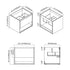 Dowell 24" Wall-Mounted Bathroom Vanity with Single Basin ¡°( One Soft-Close Drawer, One Open Shelf - 015 Series - Grey Ashtree