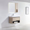 Dowell 30" Wall-Mounted Bathroom Vanity with Single Basin ¡°( One Soft-Close Drawer, One Open Shelf - 015 Series - Grey Ashtree