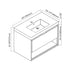 Dowell 30" Wall-Mounted Bathroom Vanity with Single Basin ¡°( One Soft-Close Drawer, One Open Shelf - 015 Series - Grey Ashtree