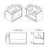 Dowell 30" Wall-Mounted Bathroom Vanity with Single Basin ¡°( One Soft-Close Drawer, One Open Shelf - 015 Series - Grey Ashtree