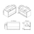 Dowell 36" Wall-Mounted Bathroom Vanity with Single Basin ¡°( One Soft-Close Drawer, One Open Shelf - 015 Series - Grey Ashtree