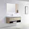 Dowell 48" Wall-Mounted Bathroom Vanity with Single Basin ¡°( One Soft-Close Drawer, One Open Shelf - 015 Series - Grey Ashtree