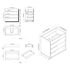 Dowell 30¡°(Single Bathroom Vanity Set- Freestanding Glossy White Vanity with Black Accents,Matte Black Resin Basin,Three Soft-Close Drawers - 024 Series