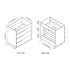 Dowell 30¡°(Single Bathroom Vanity Set- Freestanding Glossy White Vanity with Black Accents,Matte Black Resin Basin,Three Soft-Close Drawers - 024 Series