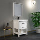 Dowell 24" Freestanding White Bathroom Vanity with Single Basin - One/Two Soft-Close Drawers and One/Two Open Shelves - 028 Series