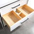 Dowell  36" Freestanding White Bathroom Vanity with Single Basin - One/Two Soft-Close Drawers and One/Two Open Shelves - 028 Series