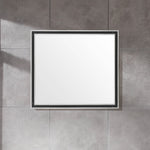 Dowell 36" Wall Mirror with Protective Black Trim Wooden Frame - Bathroom, Living Room, Hallway, Lobby - 028 36 Series