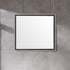 Dowell 36" Wall Mirror with Protective Black Trim Wooden Frame - Bathroom, Living Room, Hallway, Lobby - 028 36 Series