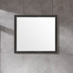 Dowell 36" Wall Mirror with Protective Black Trim Wooden Frame - Bathroom, Living Room, Hallway, Lobby - 028 36 Series