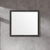 Dowell 36" Wall Mirror with Protective Black Trim Wooden Frame - Bathroom, Living Room, Hallway, Lobby - 028 36 Series