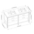 Dowell 30" Freestanding White Bathroom Vanity with Single Basin - One/Two Soft-Close Drawers and One/Two Open Shelves - 028 Series