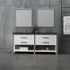 Dowell 30" Freestanding White Bathroom Vanity with Single Basin - One/Two Soft-Close Drawers and One/Two Open Shelves - 028 Series