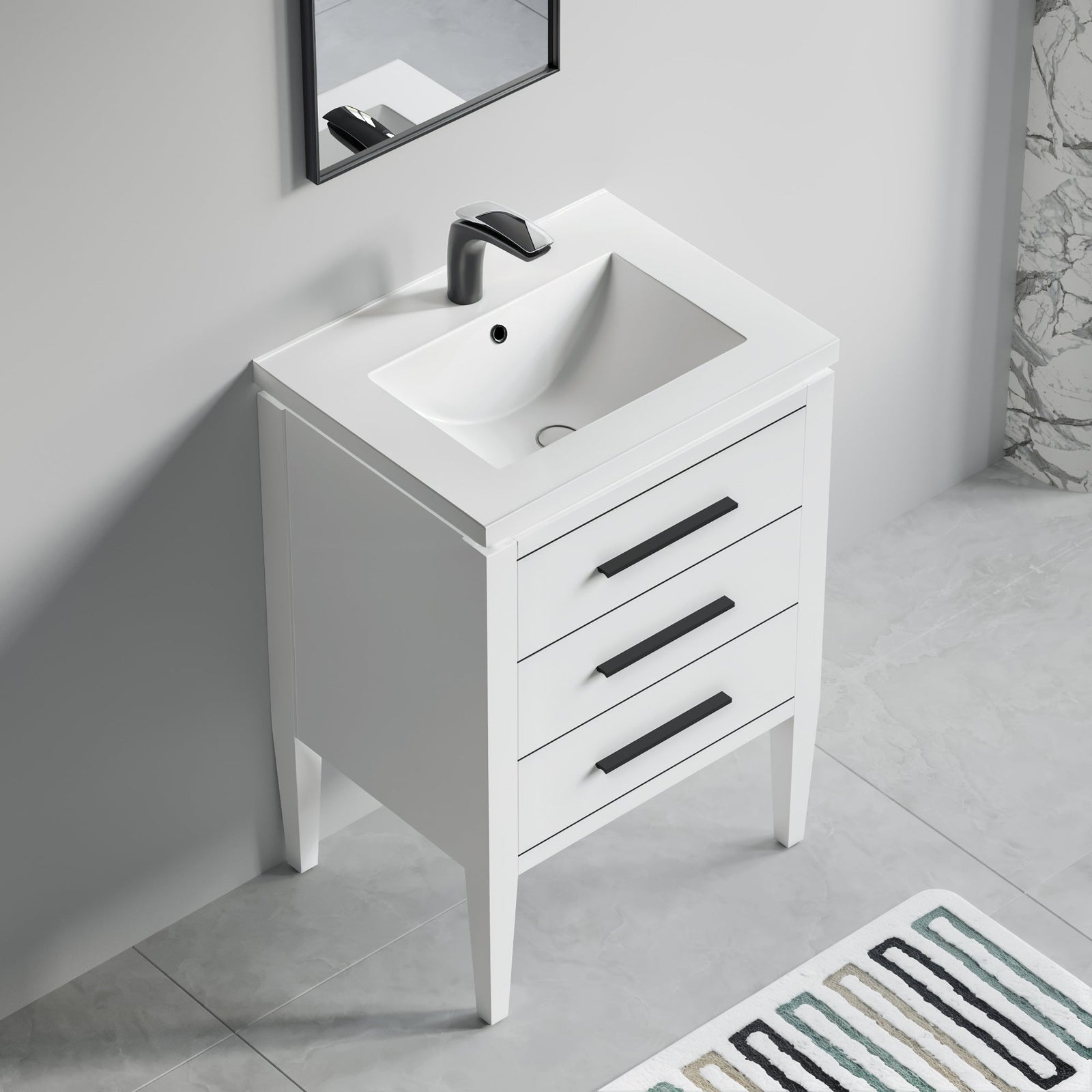 031 Series-24 Inch Bathroom Vanity Set