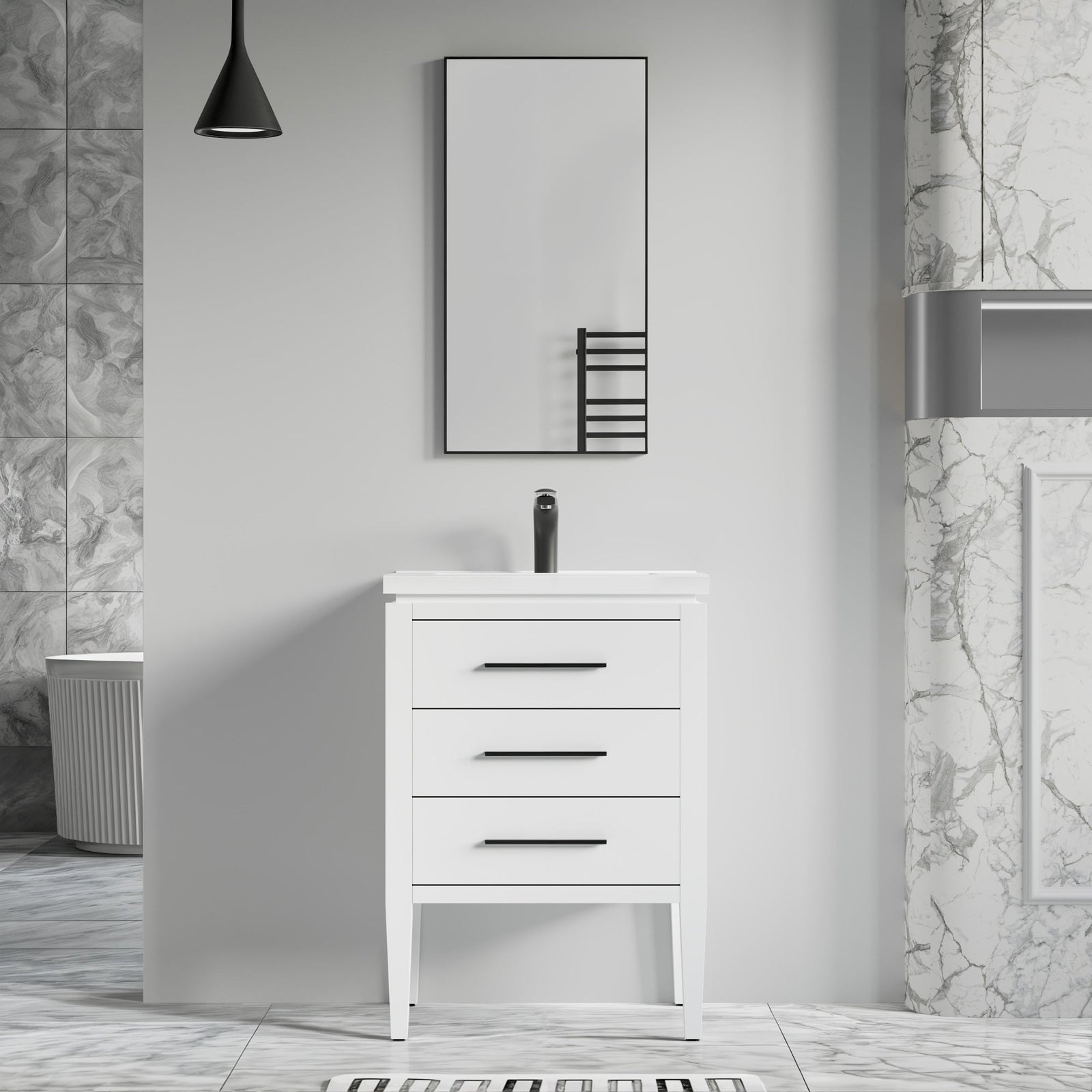 031 Series-24 Inch Bathroom Vanity Set