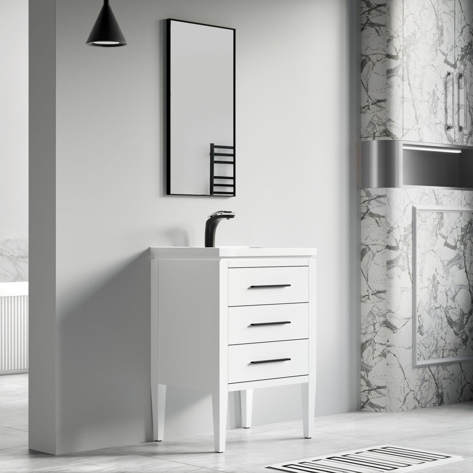 031 Series-24 Inch Bathroom Vanity Set