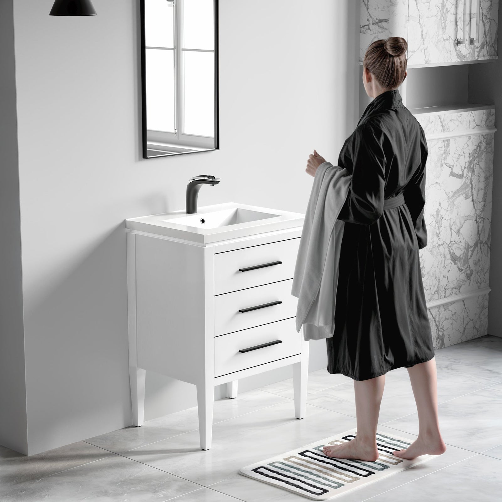 031 Series-24 Inch Bathroom Vanity Set