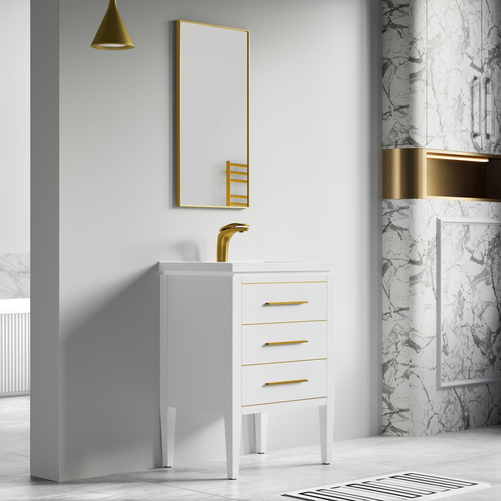 031 Series-24 Inch Bathroom Vanity Set