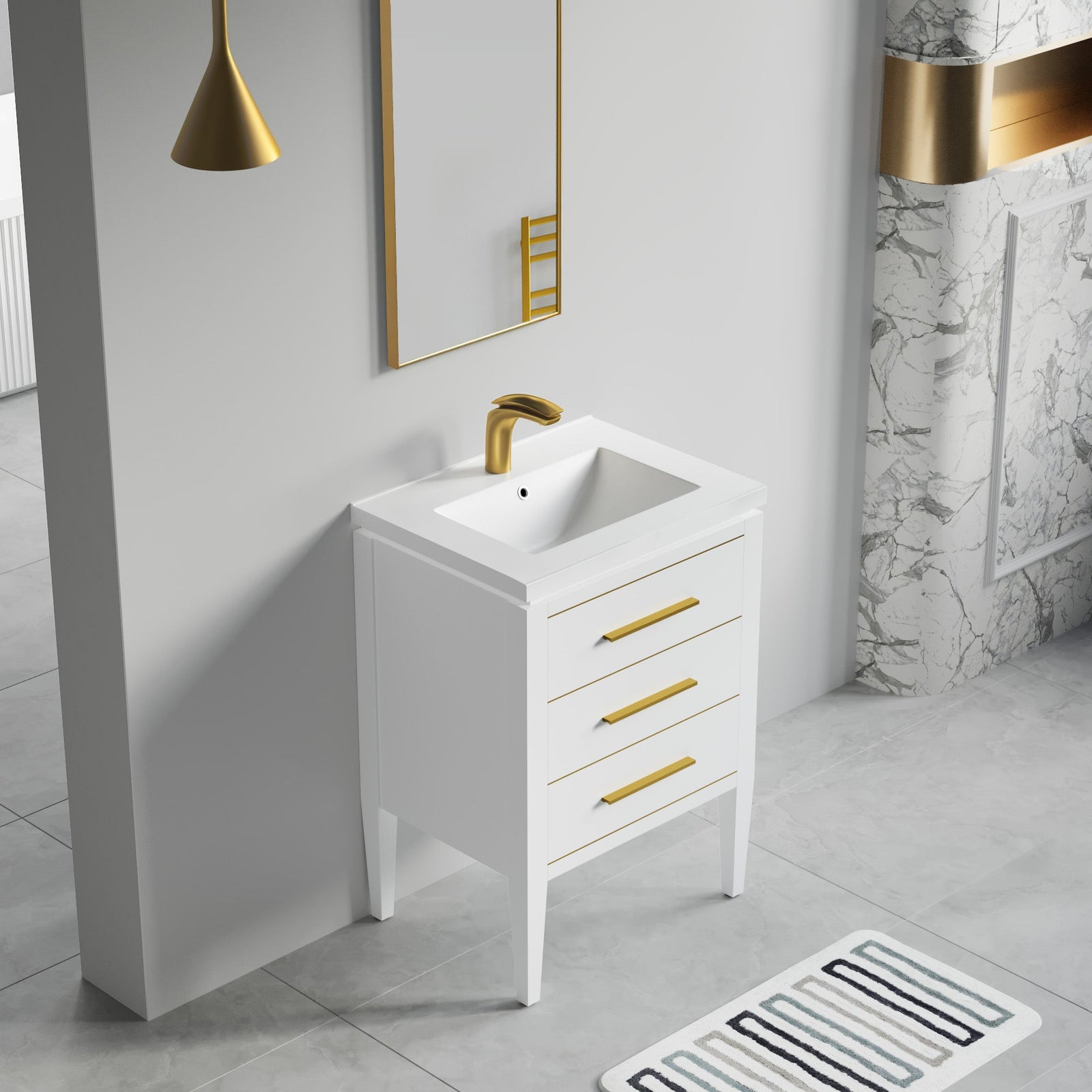 031 Series-24 Inch Bathroom Vanity Set