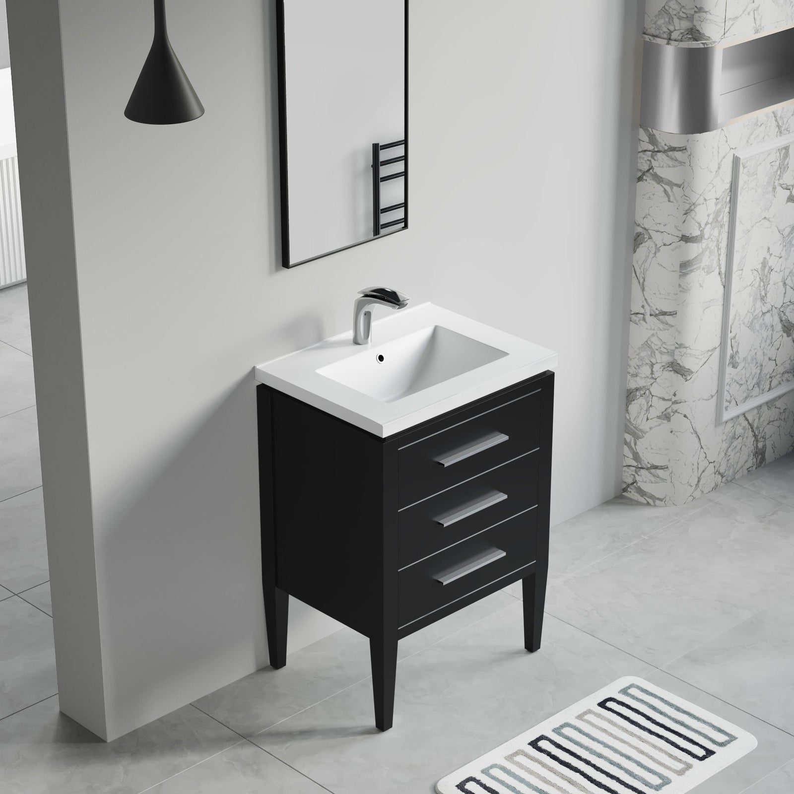 031 Series-24 Inch Bathroom Vanity Set