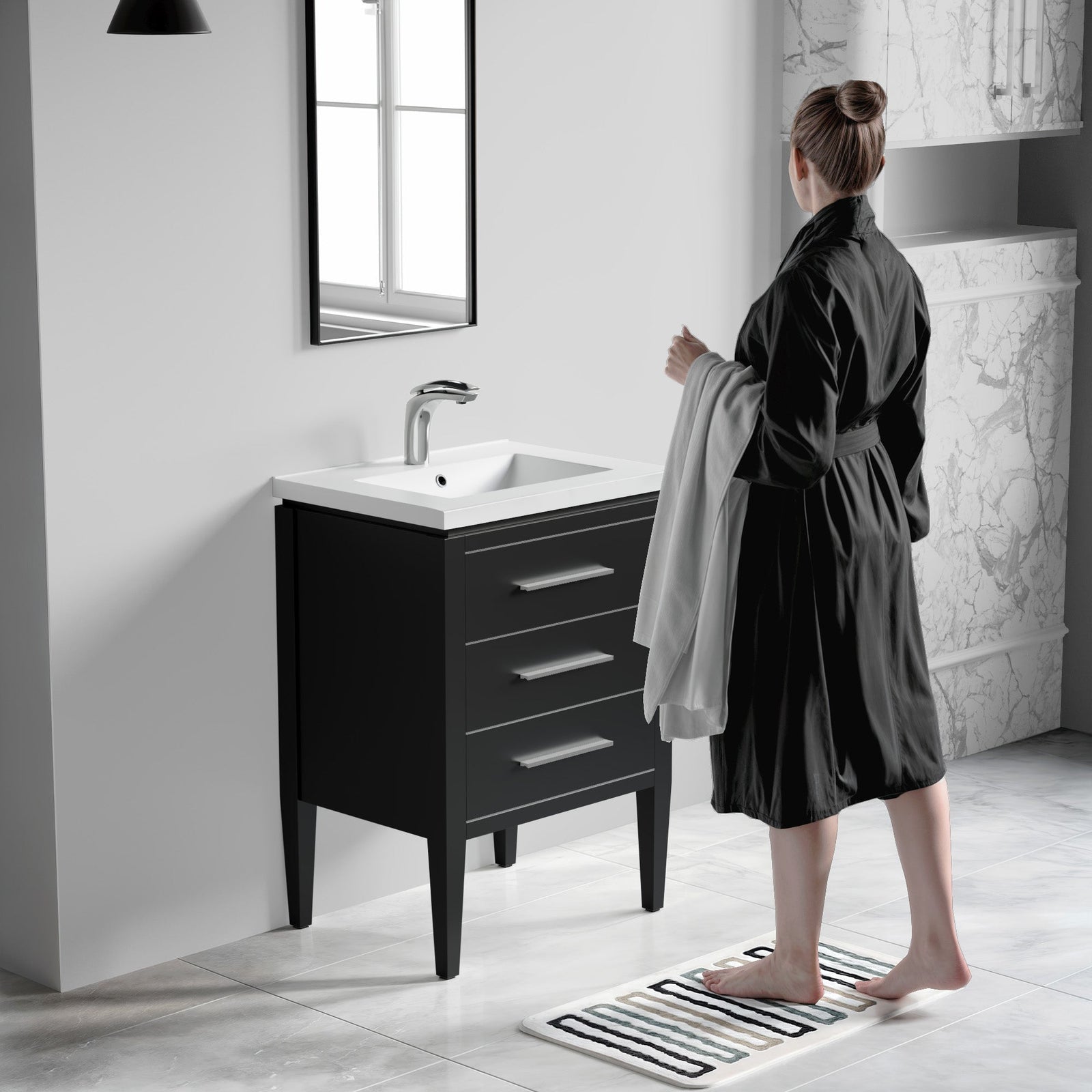 031 Series-24 Inch Bathroom Vanity Set