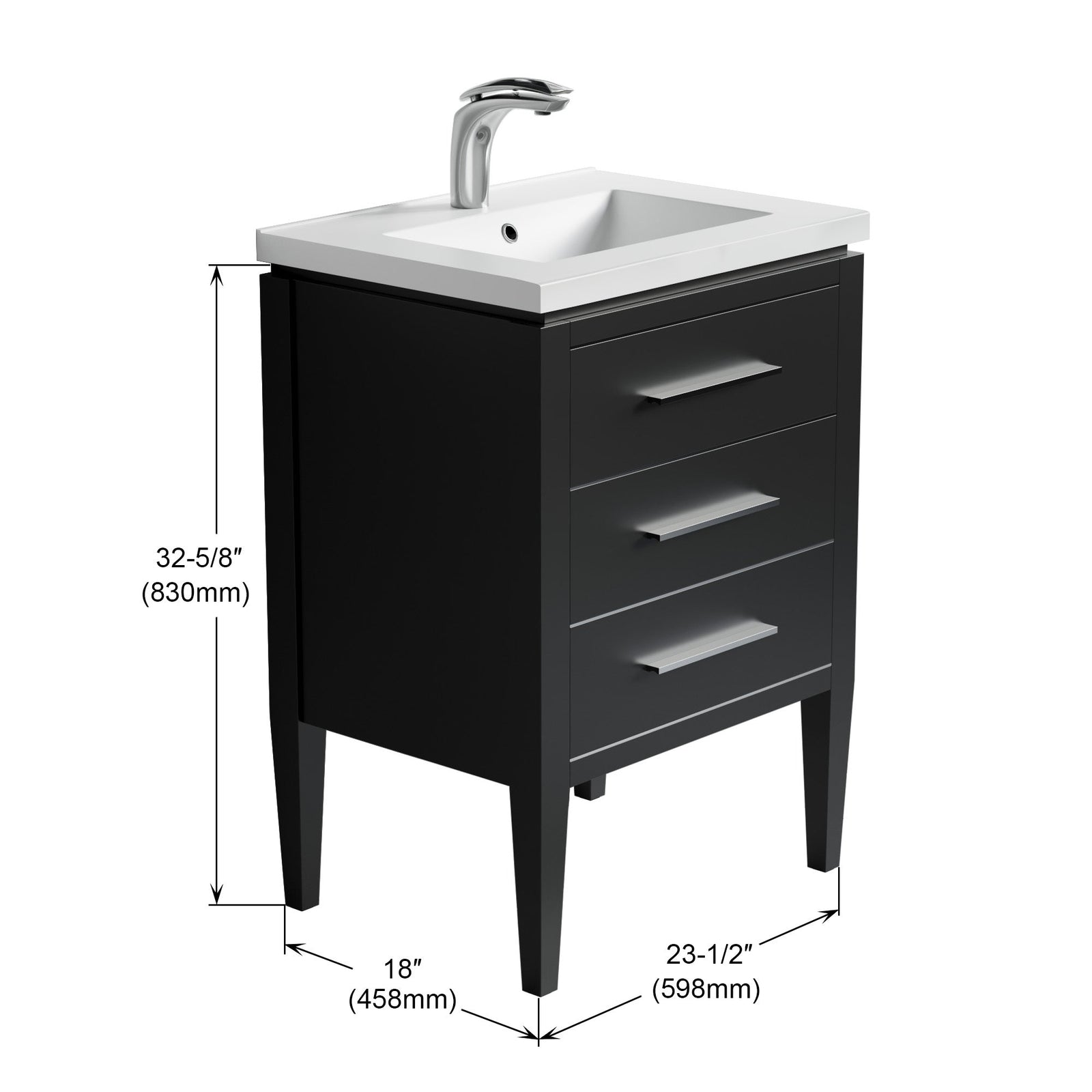 031 Series-24 Inch Bathroom Vanity Set