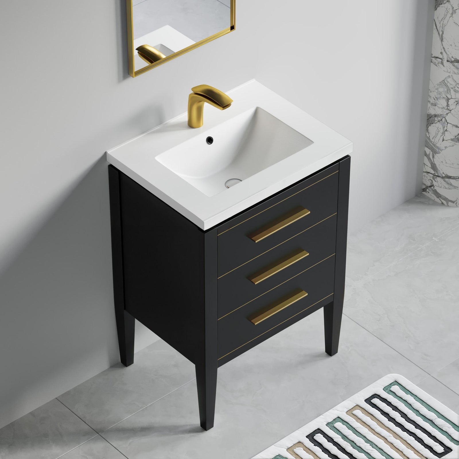 031 Series-24 Inch Bathroom Vanity Set