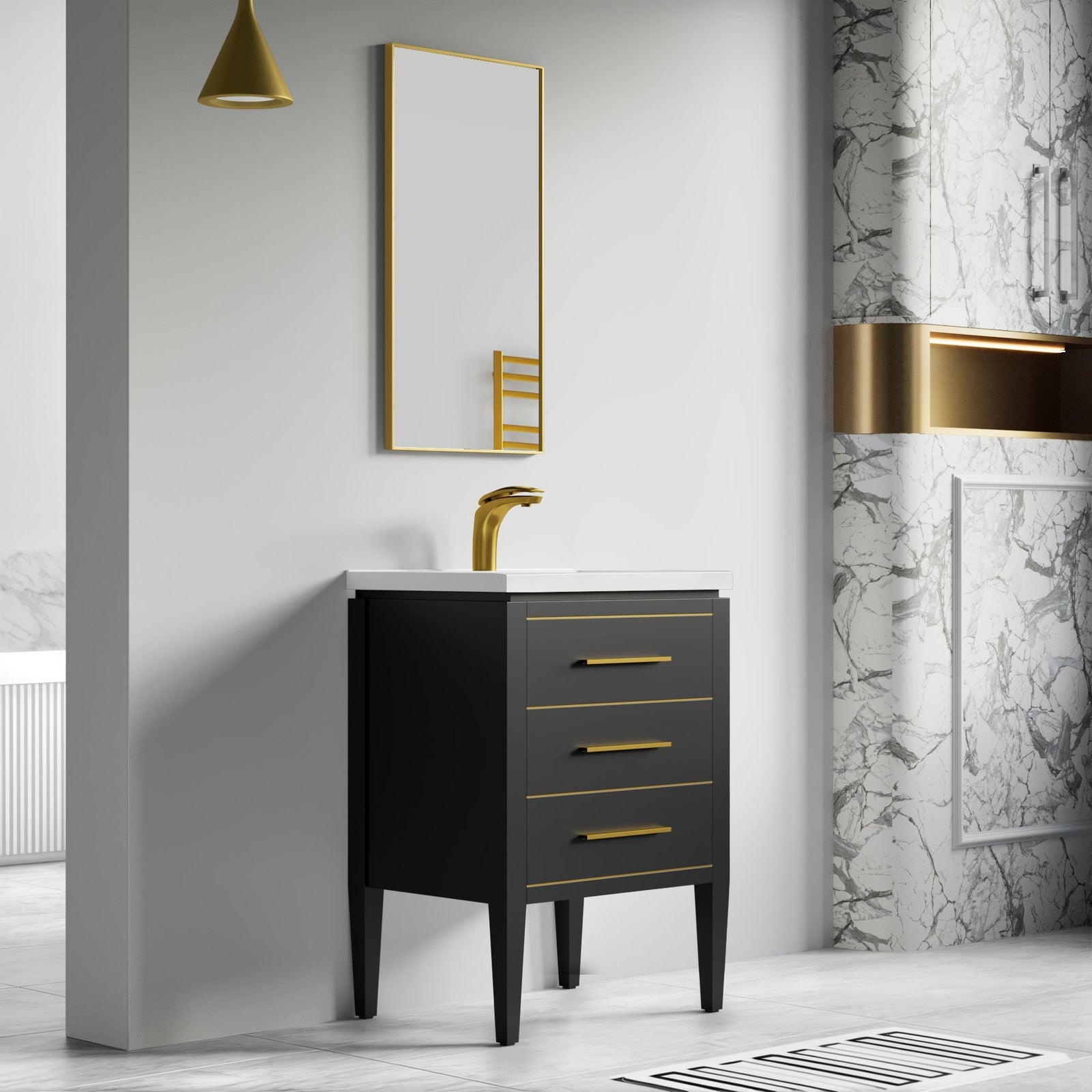 031 Series-24 Inch Bathroom Vanity Set