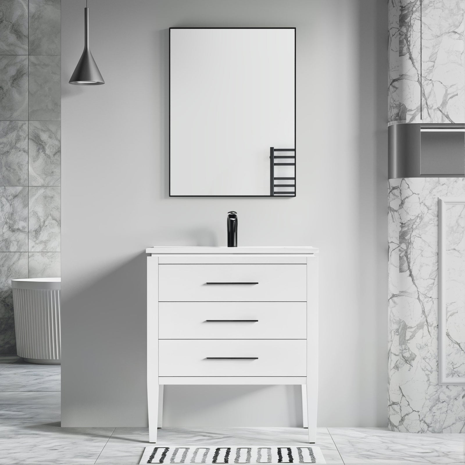 031 Series-30 Inch Bathroom Vanity Set