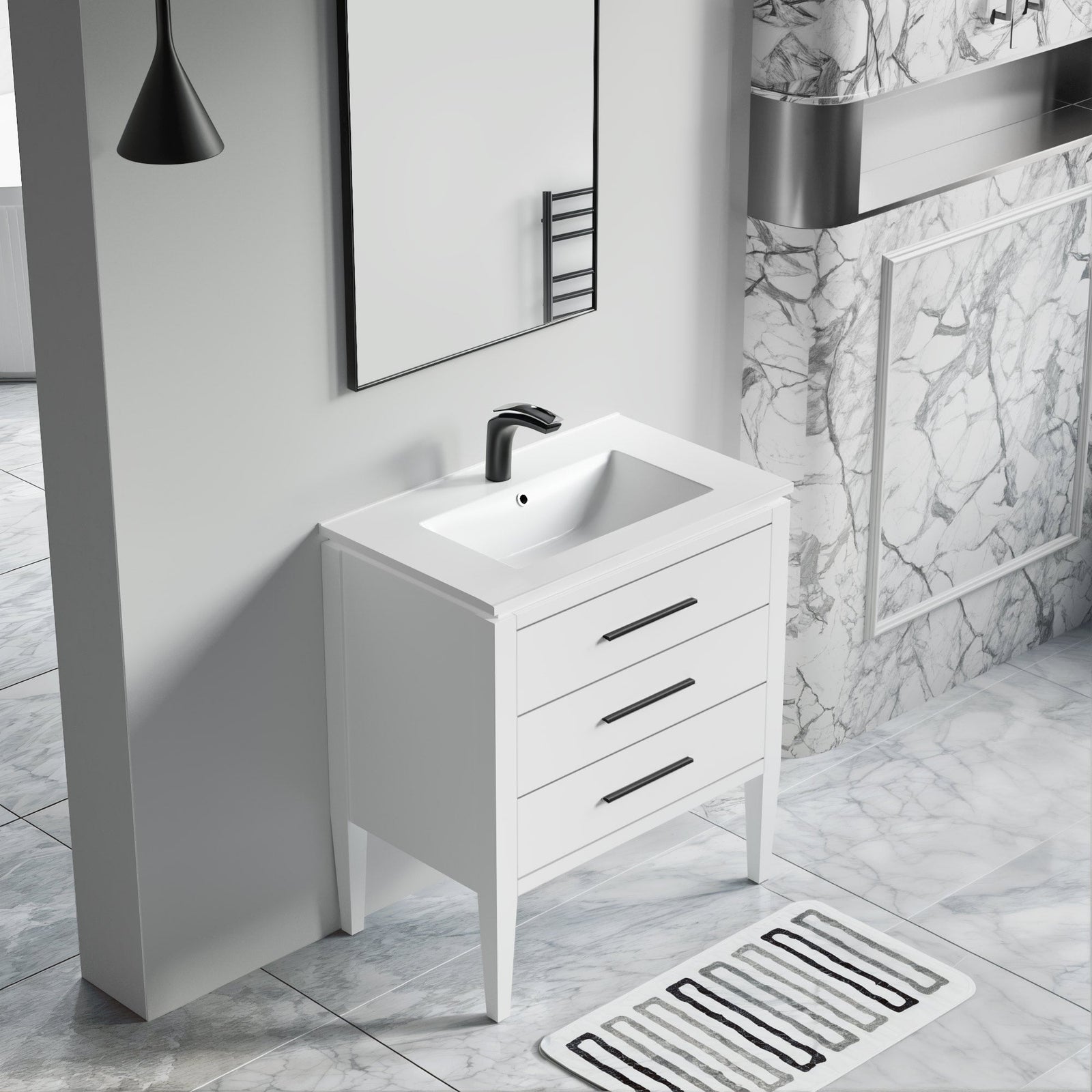 031 Series-30 Inch Bathroom Vanity Set