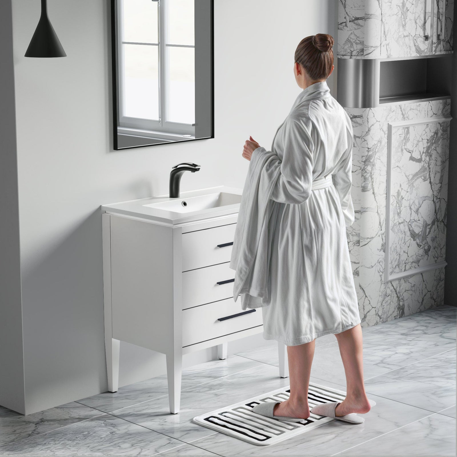031 Series-30 Inch Bathroom Vanity Set