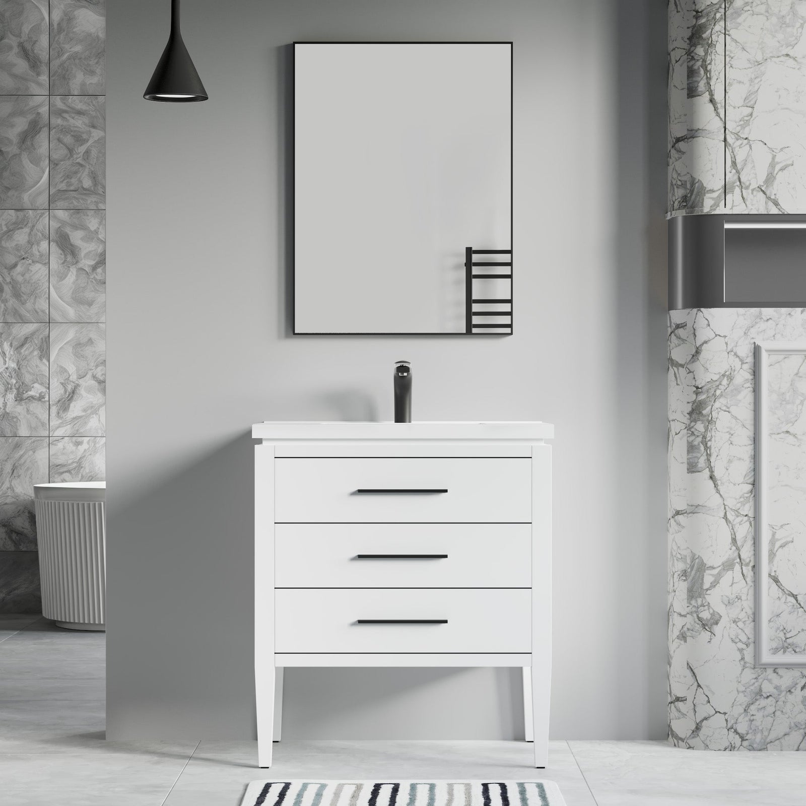031 Series-30 Inch Bathroom Vanity Set