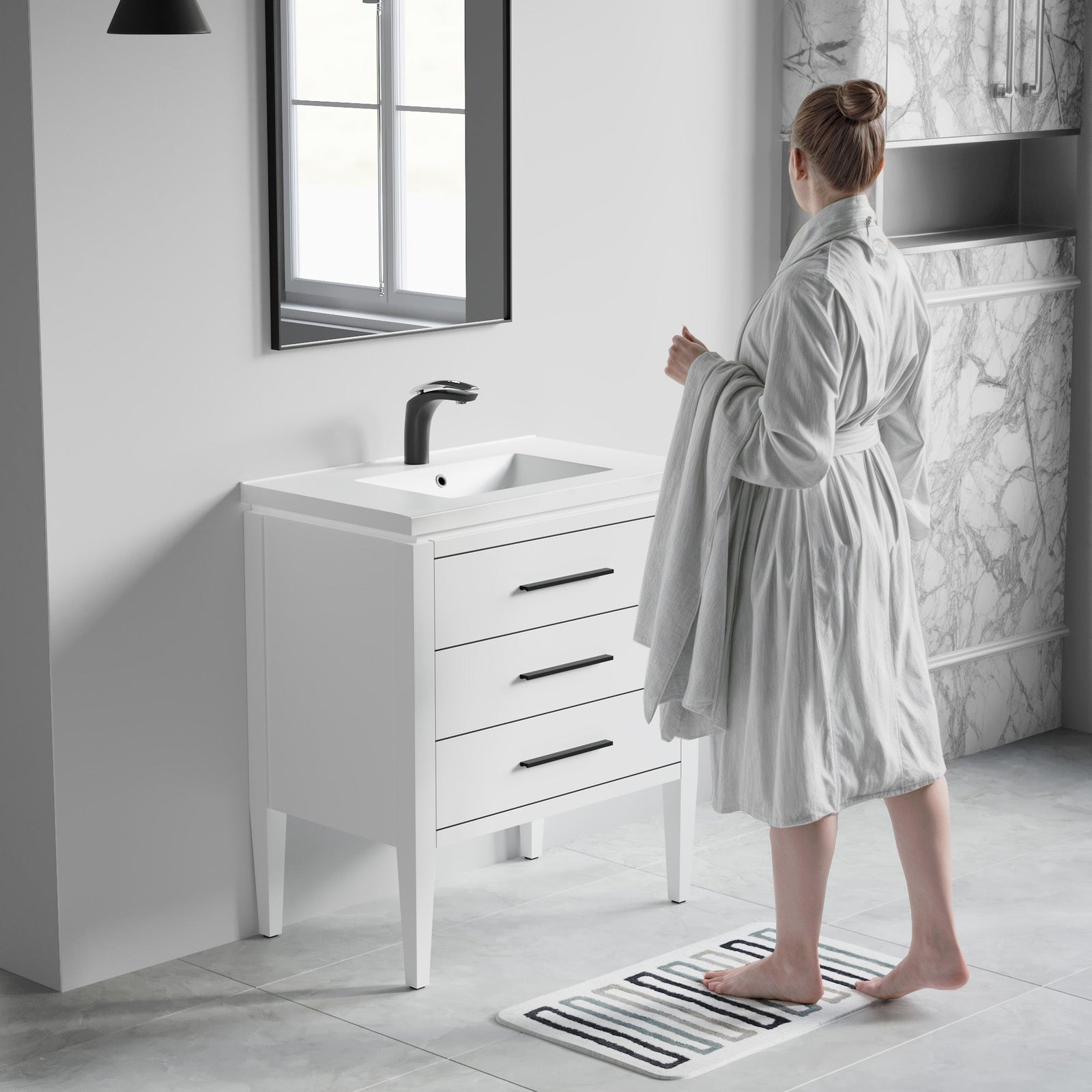 031 Series-30 Inch Bathroom Vanity Set