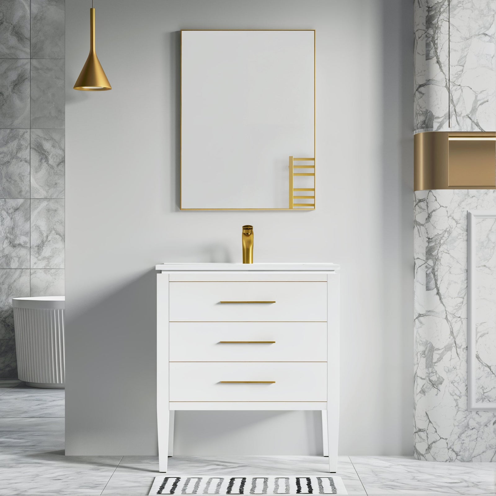 031 Series-30 Inch Bathroom Vanity Set