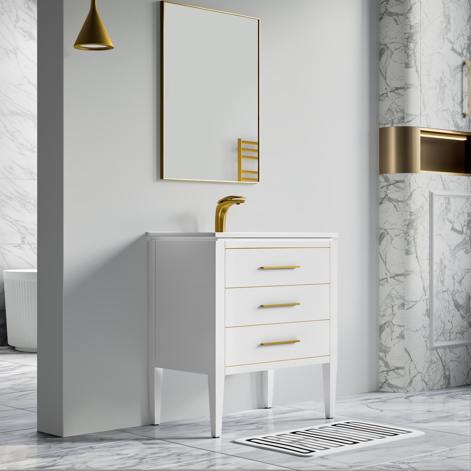031 Series-30 Inch Bathroom Vanity Set