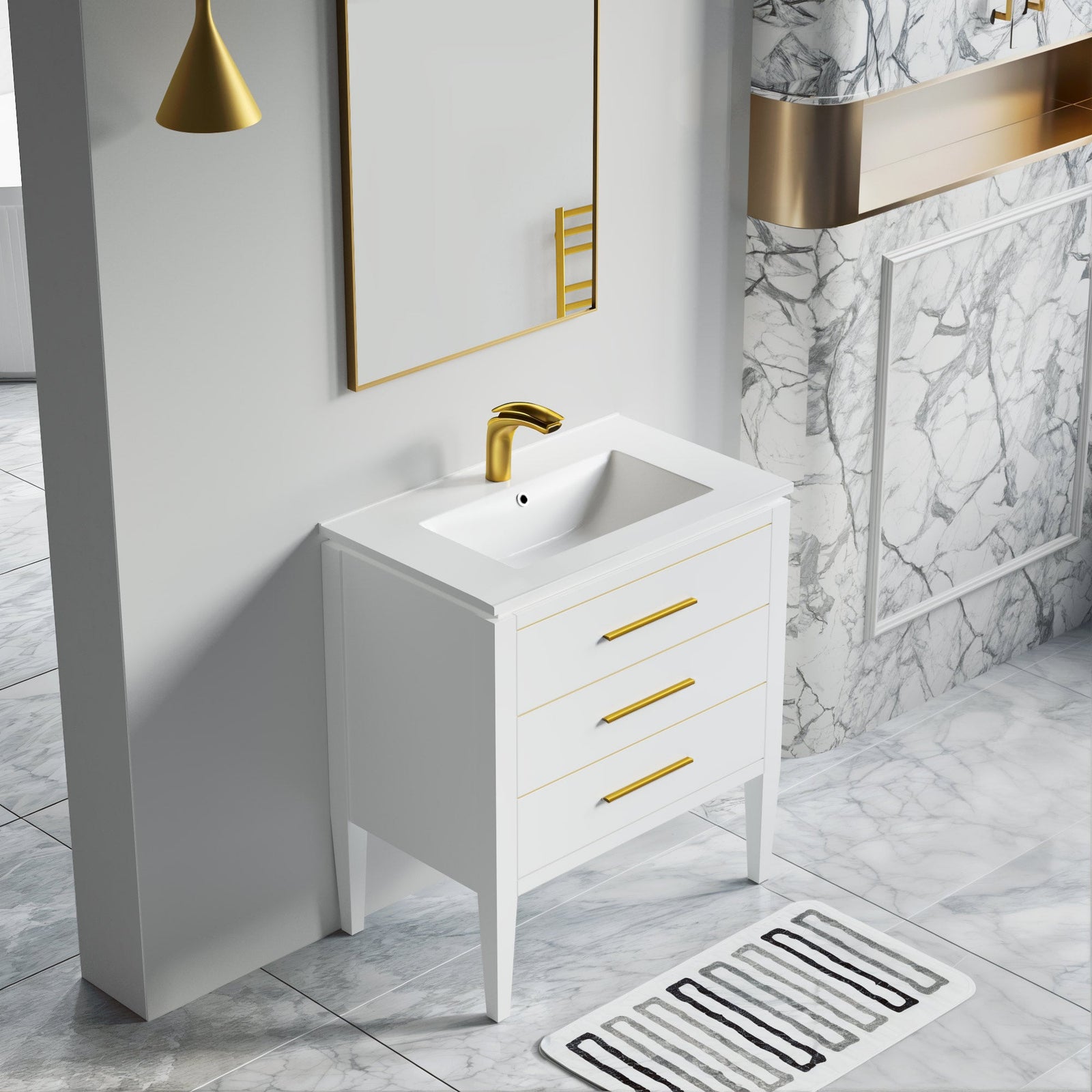031 Series-30 Inch Bathroom Vanity Set