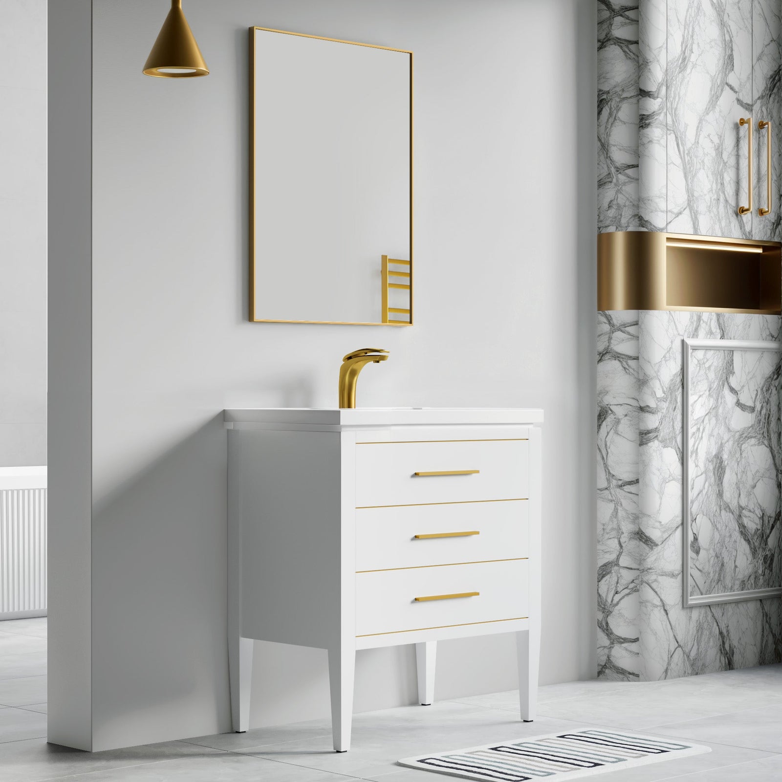 031 Series-30 Inch Bathroom Vanity Set