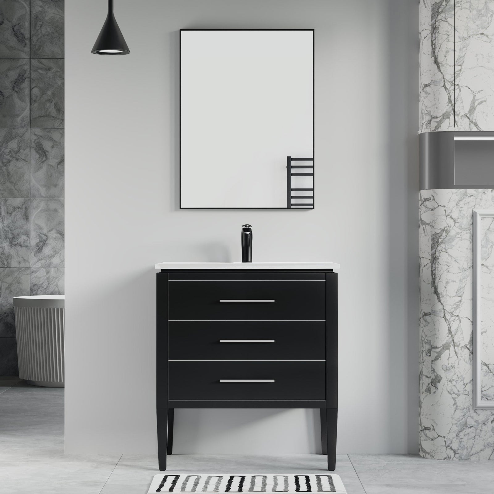 031 Series-30 Inch Bathroom Vanity Set