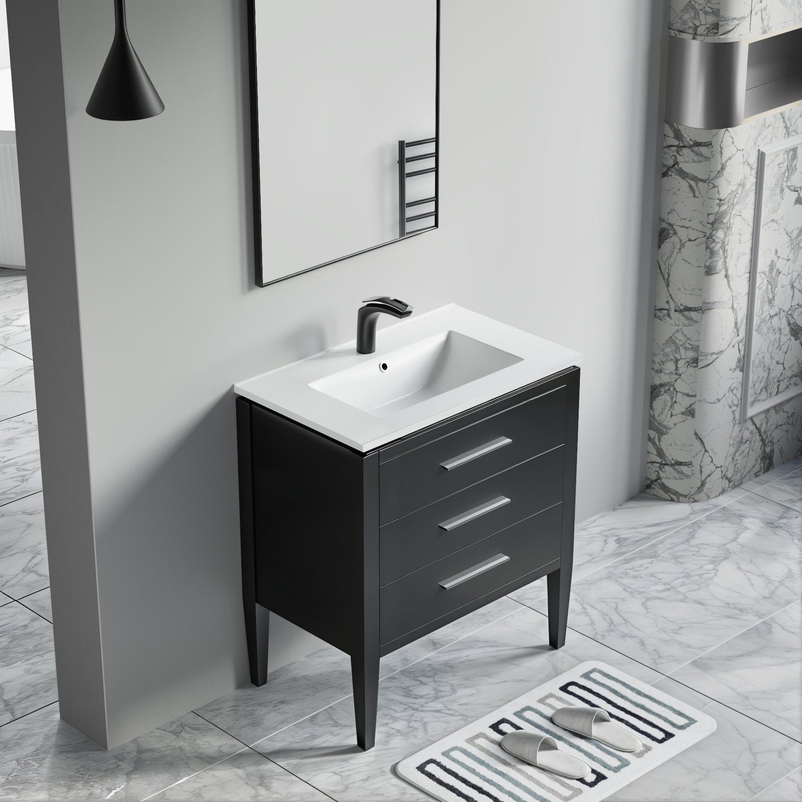 031 Series-30 Inch Bathroom Vanity Set