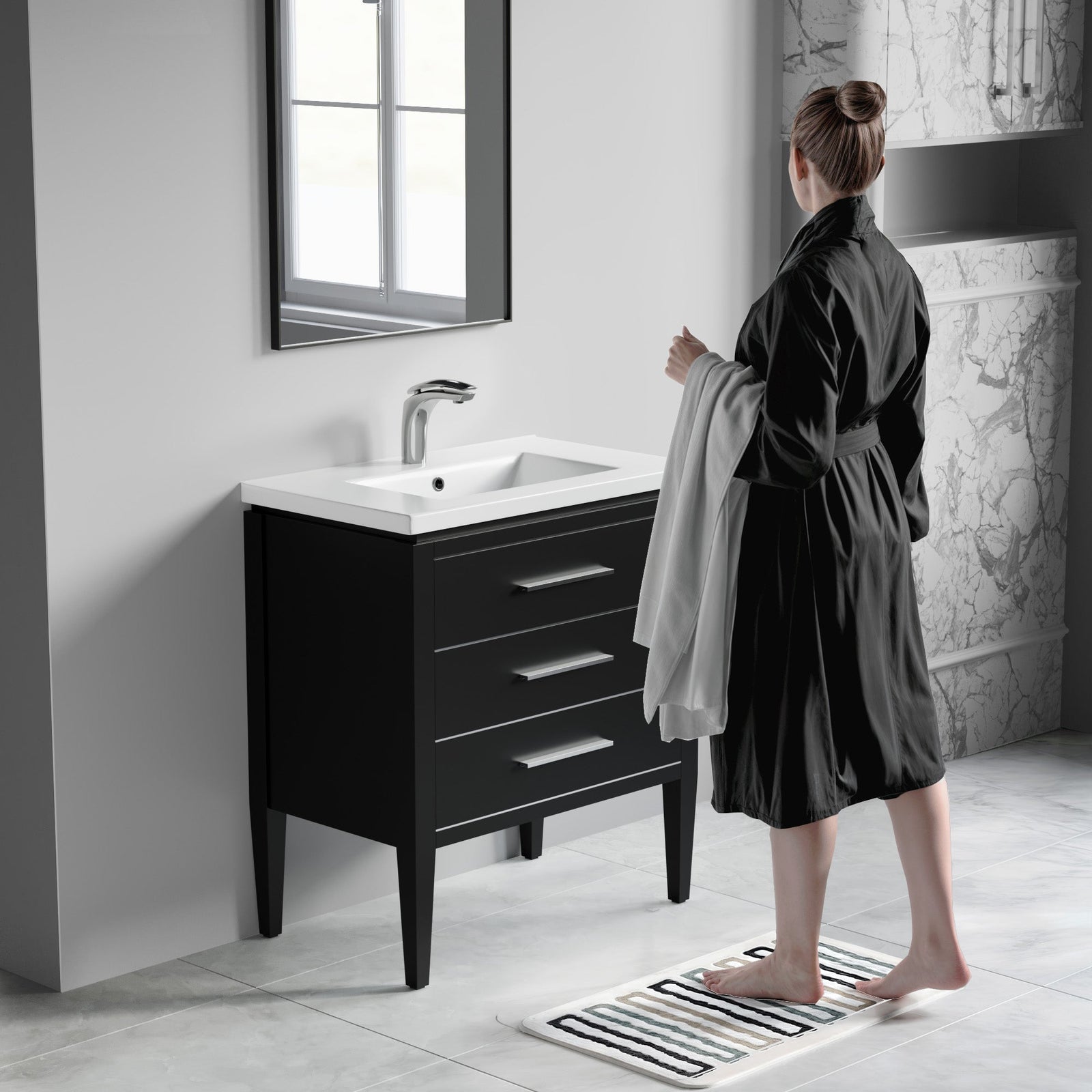 031 Series-30 Inch Bathroom Vanity Set