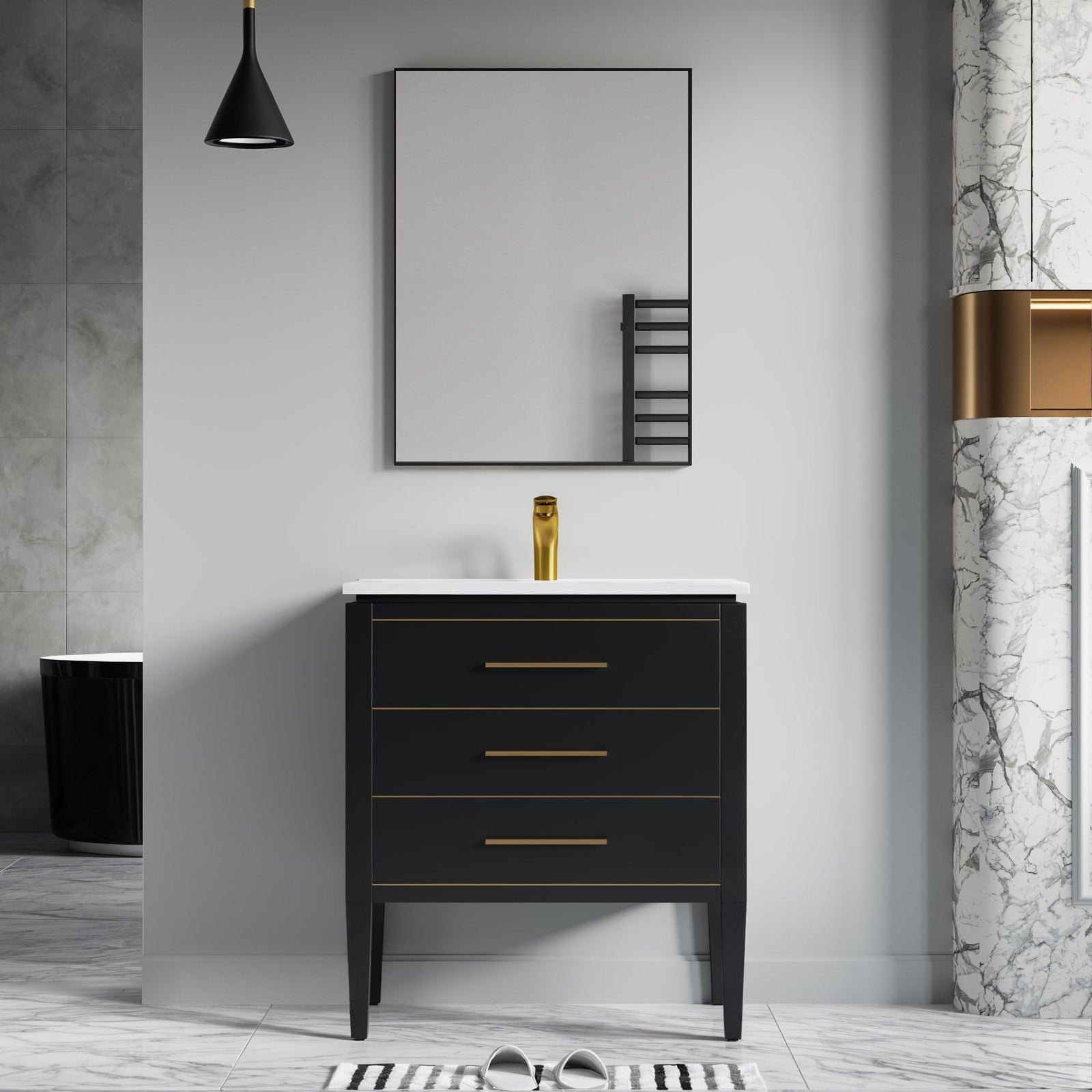 031 Series-30 Inch Bathroom Vanity Set