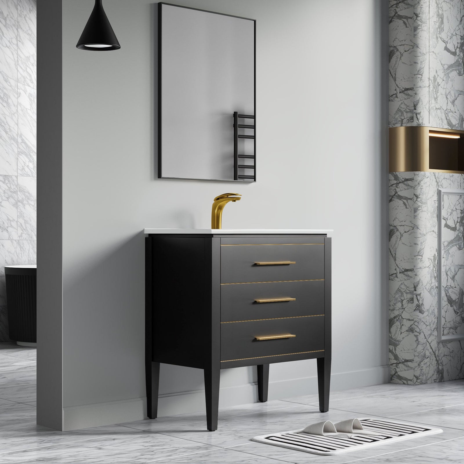 031 Series-30 Inch Bathroom Vanity Set