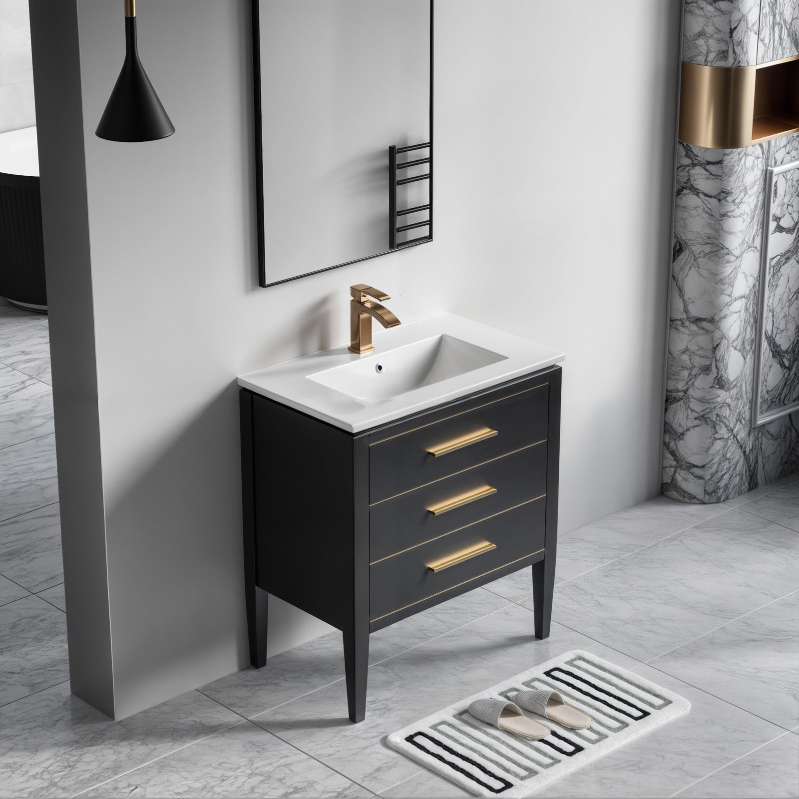 031 Series-30 Inch Bathroom Vanity Set